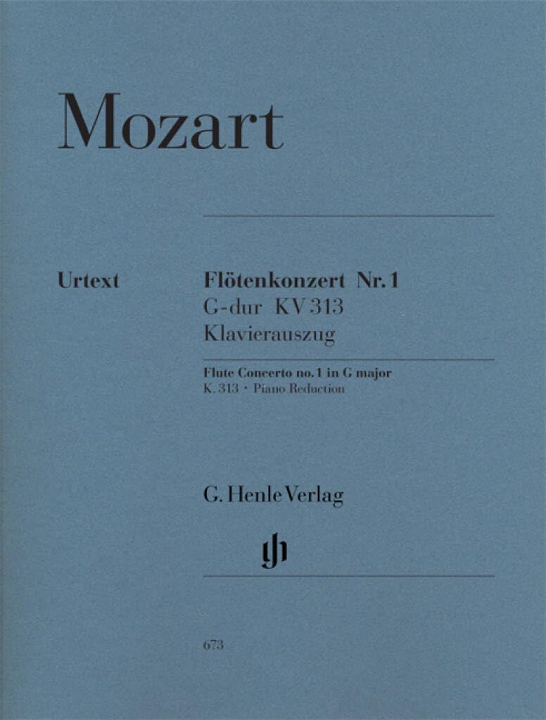 Concerto for Flute and Orchestra G major KV 313 - flute and orchestra - piano reduction with solo part - (HN 673)