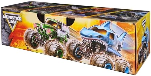 Monster Jam, All Stars 4-Pack Monster Trucks, Official Grave Digger, Megalodon, Dalmatian and El Toro Loco 1:64 Scale, Kids Toys for Boys Ages 3 and up — view 7