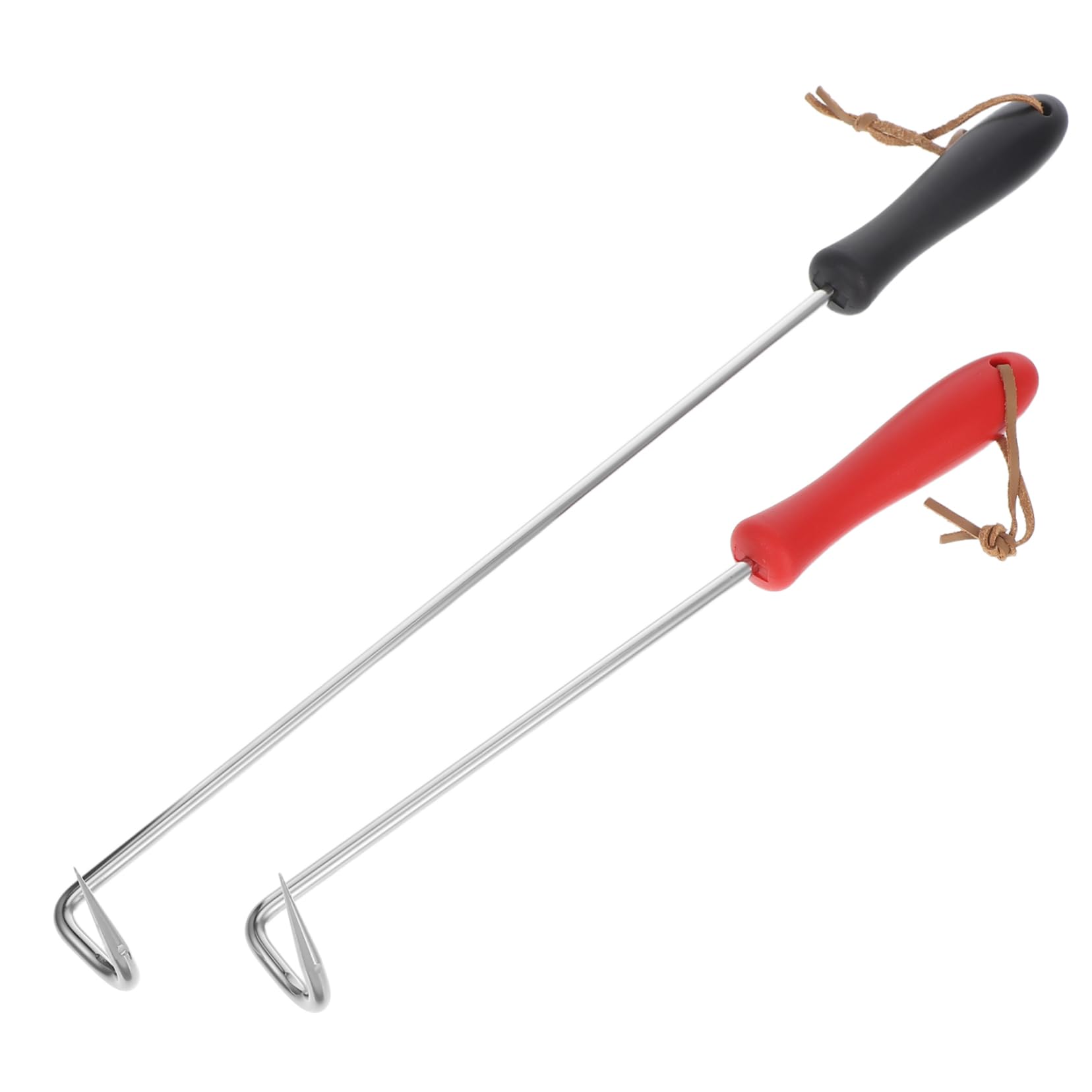 Toddmomy 2pcs Stainless Steel Food Flipper Turner with Heat Resistant Handle for Outdoor Grilling for Steaks Pork Chops and Chicken Cooking Tools