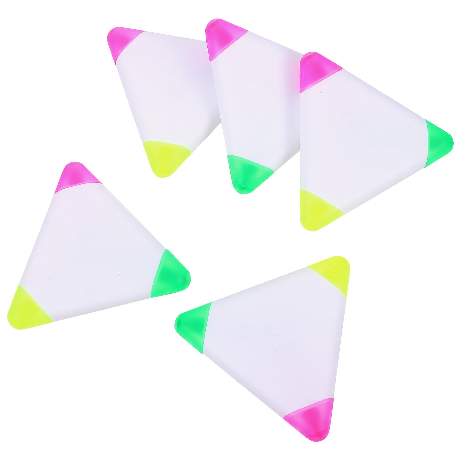 Tofficu 30 Pezzi Evidenziatori Triangolari Ergonomici Penne Fluorescenti Quick Dry per Studio e Ufficio Punta Resistente e Sbavatura per Scuola e Casa