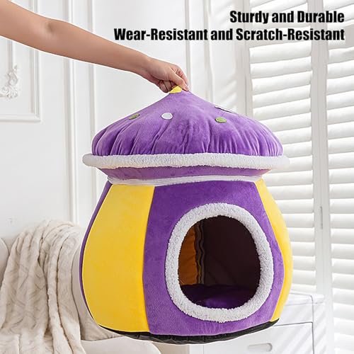 Lit mignon pour chat : nid d'hiver chaud isolant contre les sols froids - 3