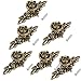 Produktbild MagiDeal 6pcs Klassischen Blumen Form Metall Möbelgriffe Türgriffe Küche Tür Griff Haus Schrank Schublade Deko