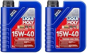 LIQUI MOLY Touring High Tech 15W-40 | 1 L | mineralisches Motoröl | Art.-Nr.: 1095 (Packung mit 2)