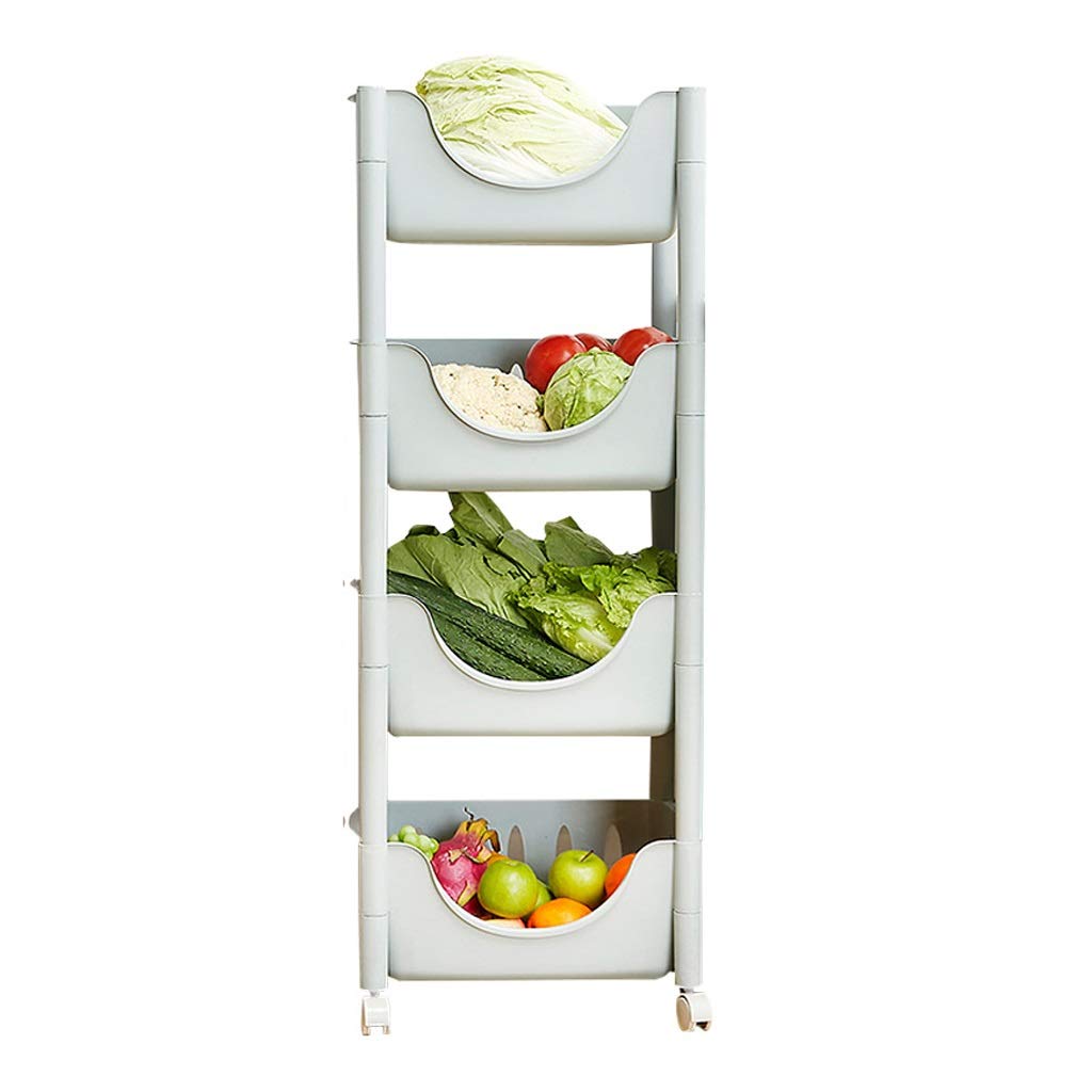 Cesta de almacenamiento de frutas con polea para solucionar la falta de espacio