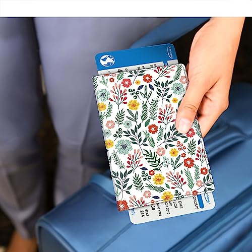 Image of FINTIE Passport Holder, Slim Travel Wallet RFID Blocking Card Case Cover Passport Cover Protector Essentials with Credit Card Slots for Women /Men | Slim
