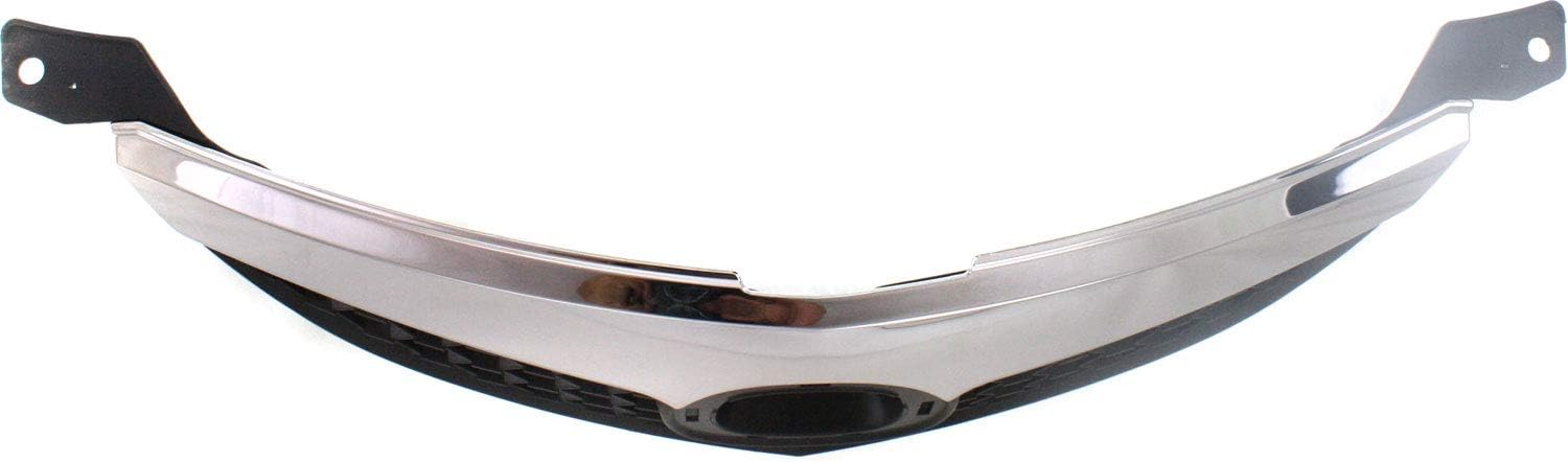 Garage-Pro Grille Assembly for MAZDA 3 07-09 Textured Dark Gray w/Chrome Upper Bar Sedan