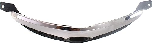 Miniatura 5 de Evan-Fischer - Conjunto de parrilla compatible con Mazda 3 texturizado gris oscuro 2007-2009, carcasa e inserto con barra superior cromada Sedan