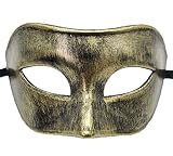 Coolwife Masquerade Mask Vintage Venetian Greek Roman Party Mardi Gras Masks (E Antique Gold Black)