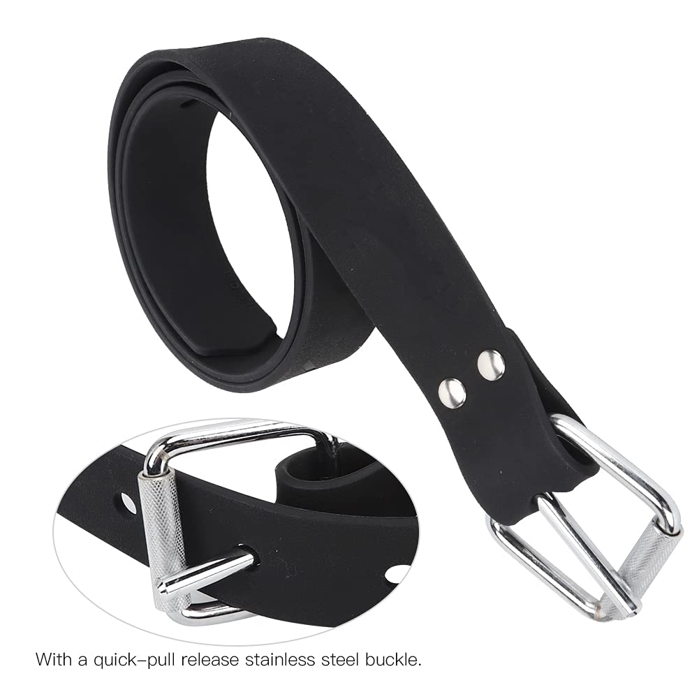 Ceinture de Poids de plongée, Boucle en Acier Inoxydable 304 en Silicone, Ceinture de plongée sous-Marine, Ceinture de Poids légère pour plongée en apnée avec Boucle en