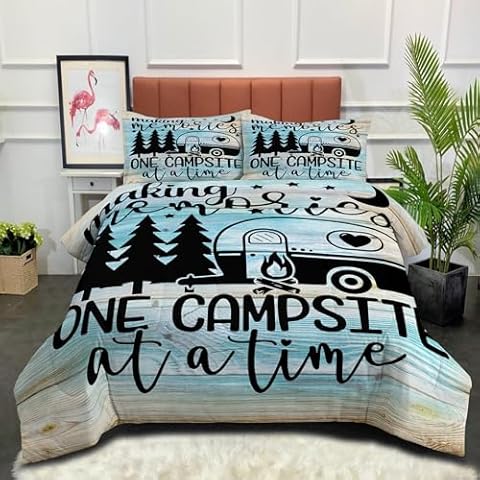 Peopleareok Rustic Farmhouse Comforter Set Cover