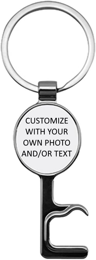 Personalized Multi-Function Tool - Key Ring / Bottle Opener / Phone Stand - With your own Photo, Logo, and/or Text (Round)