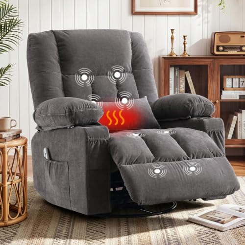 Image of MAHOMICO Rocker Recliner Chair with Massage and Heat