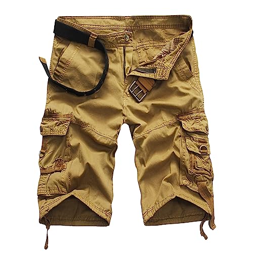 Pantalones Cortos Hombre De Trabajo-Pantalones Cortos de para Hombre, cómodos, Casuales, Finos, de Primavera y Verano