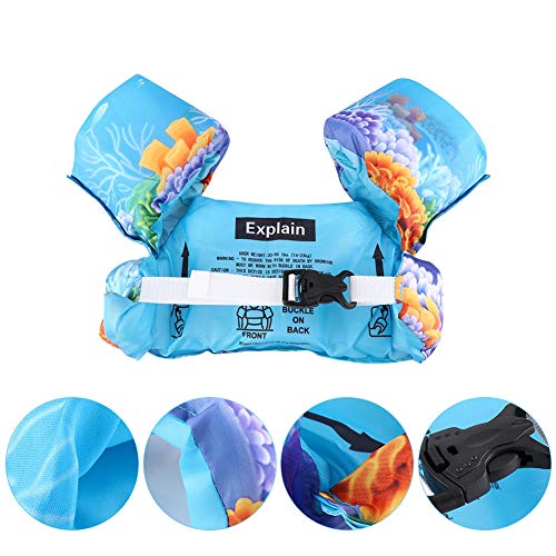 Boias para bebês para piscina, colete de natação infantil, portátil para crianças para parque aquáti