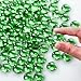 CYS EXCEL 5LBS Green Glass Gemstone Beads Vase Fillers Flat Marble Beads Multiple Color Choices Aquarium Decor Rocks Floral Stones Decorative Mosaic Glass Gem Pebbles