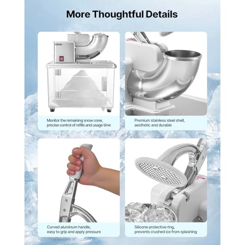 Commercial Snow Cone Machine Stainless