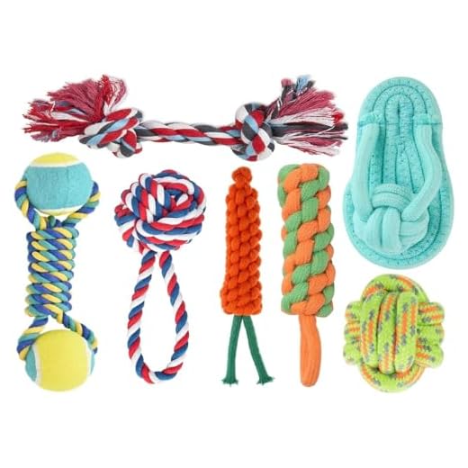 Agirav Tail Dog Toys + Dog Chew Toys + Rope Toys + Dog Toys for Small to Medium Dog + Tug Toy + Dog Toy Pack of 7