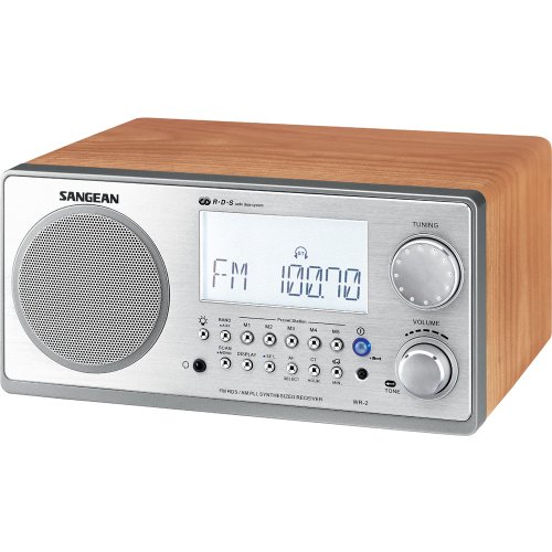 Sangean Wr-2 Am / Fm-Rbds Wooden Cabinet Digital Tuning Radio (Walnut) #TOP2