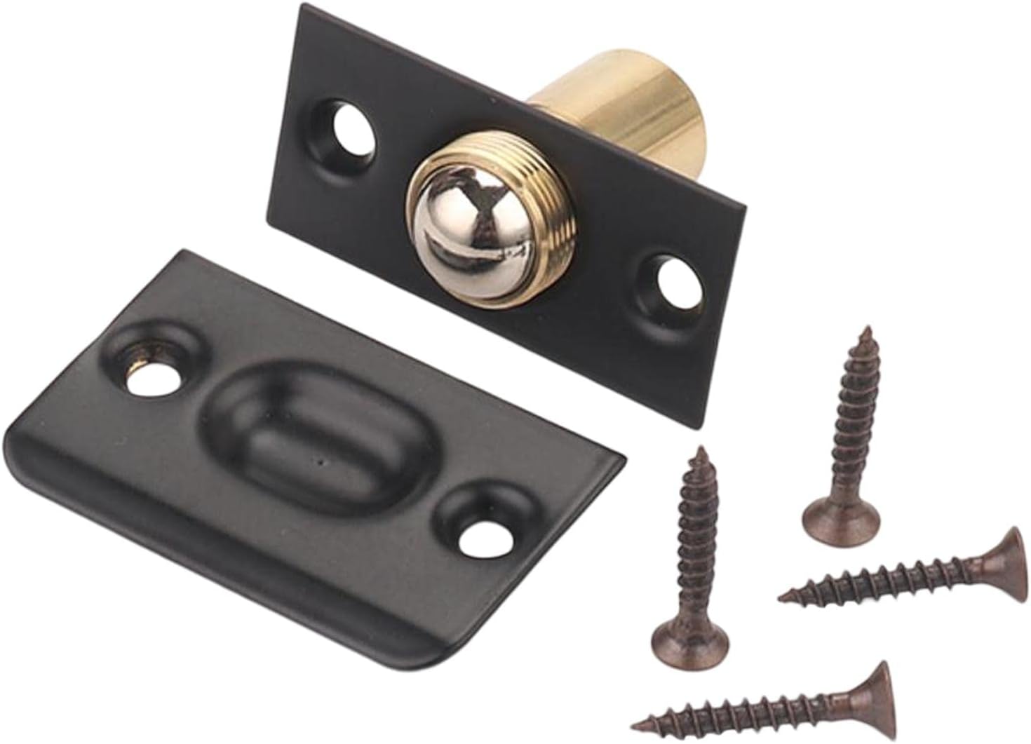 Adjustable Ball Door Catches Roller Beads Lock Cupboard Gate Door Closet Black