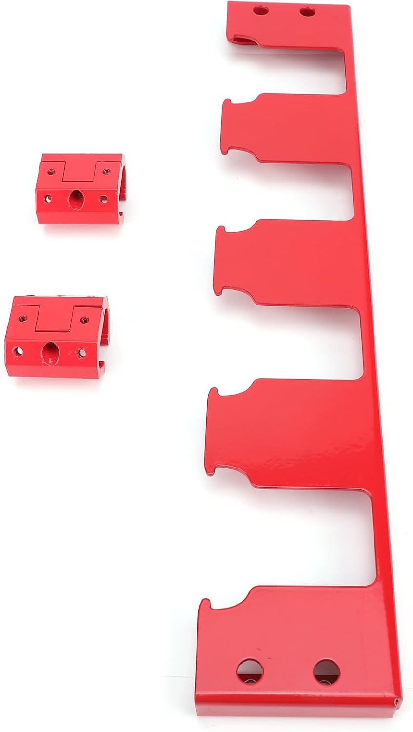 4 Slot Battery Holder, Wall Mounted Metal Rack for DW 18V 20V Batteries, with Pre Drilled Holes for Easy Installation