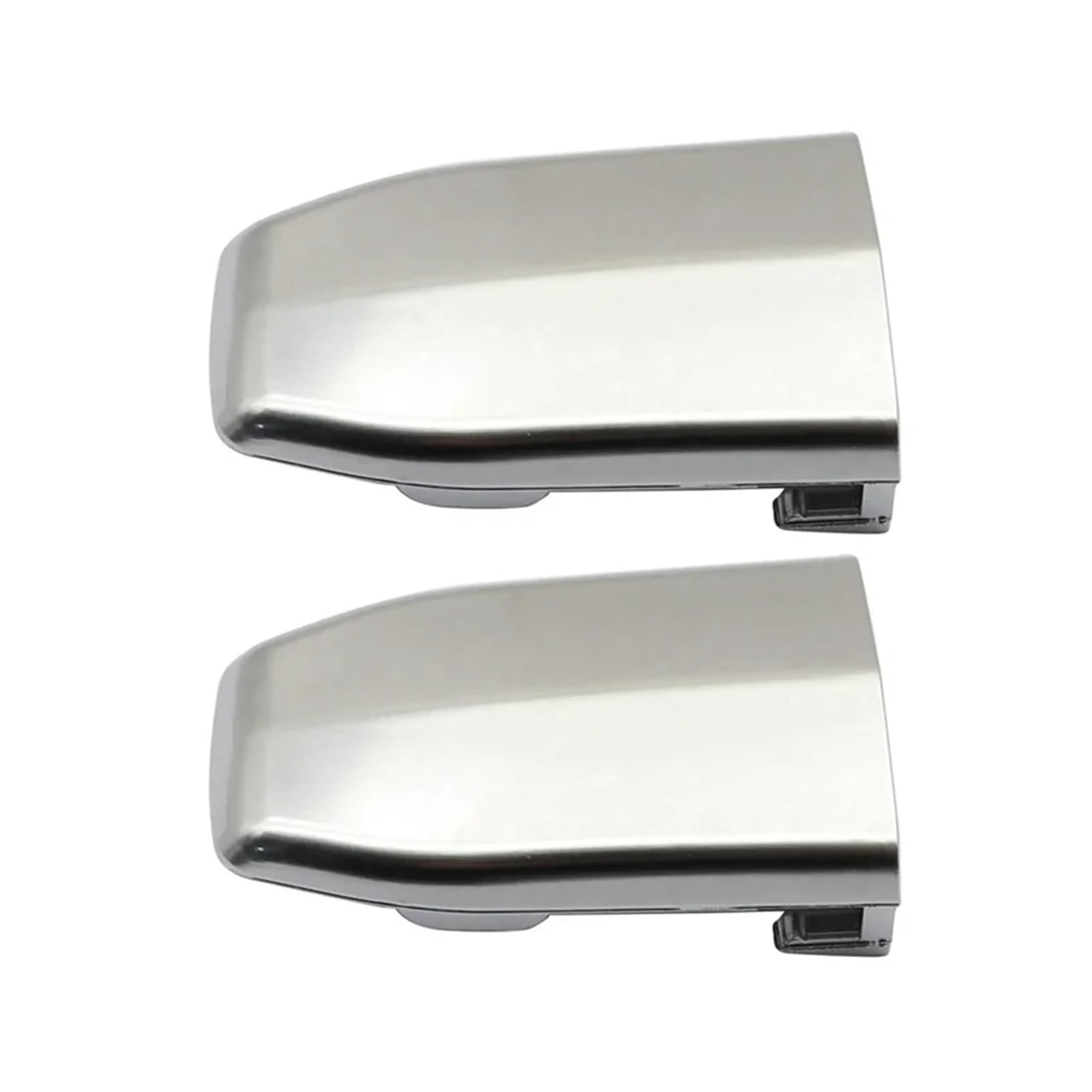 AB12-2X Front Door Handle Lock Cylinder Cover Silver Fit for Cadillac Escalade 2015-2018 13596115