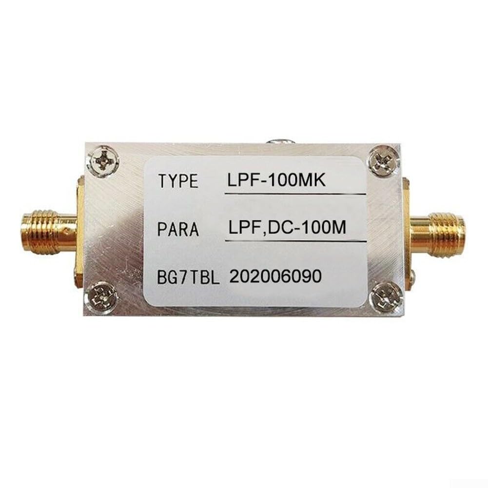 1M 1G RF Tiefpassfiltermodul LPF Filter 50 OHM, Amateur Radio LPF Filter, LC LPF für 1MHz 1G Frequenzbereich, Einfügedämpfung und Impedanz Optionen, kompaktes Design, für SMA Schnittstelle (LPF-100MK)