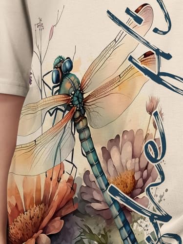Image of HELLCAT Beige Trendy Printed Oversized T-Shirt for Women