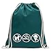 Kiwistar Fumer, Nourriture, Animaux Interdits Fun Sac à Dos Sport Sac de Remise en Forme Gymbag Shopping Coton avec Cordon