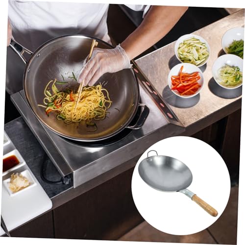 Wok antiadherente práctico con mango cómodo y material grueso miniatura 4