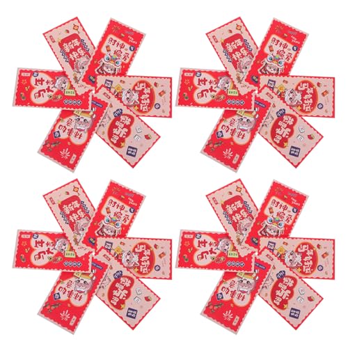 Hongbao Nouvel An Lunaire : 12 Enveloppes Rouges Motif Cheval pour Sublimer Vos Cadeaux