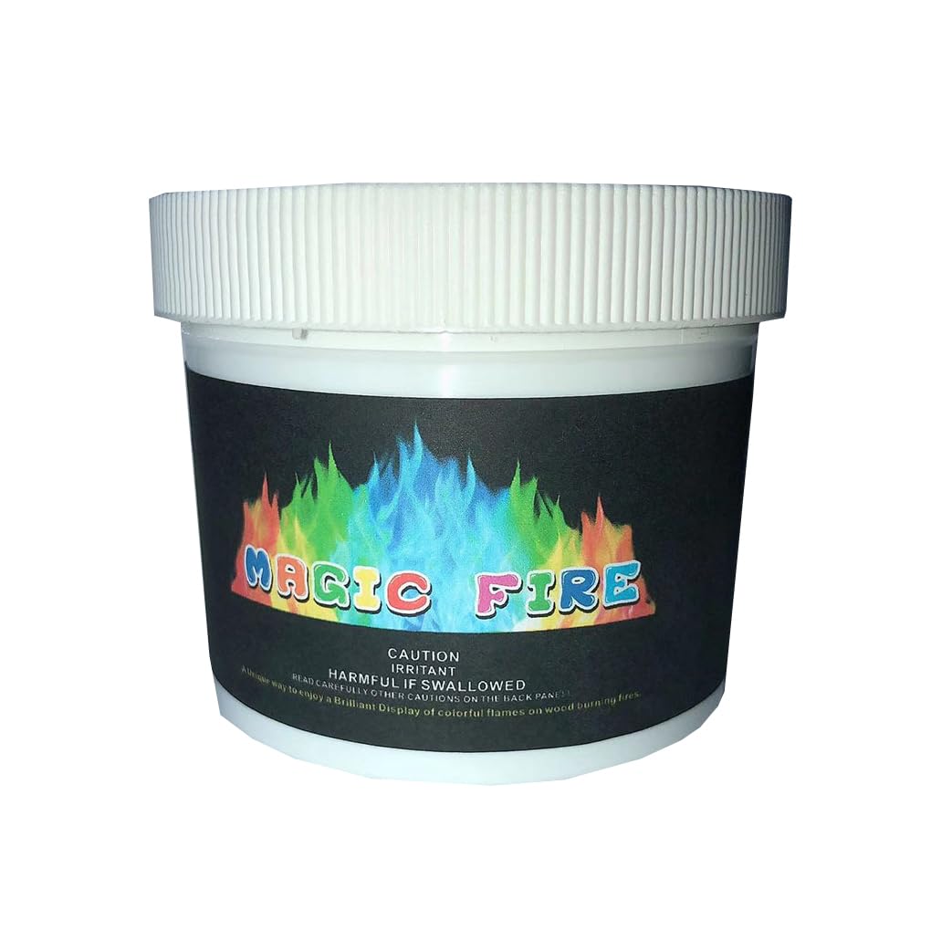 Magic Fire Decorative Long Lasting Multi-color Indoor Outdoor Camping Barbecue Fireplace Festival Parties Flame Powder 400g