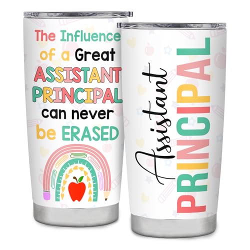 CaringTee Assistant Principal Gifts Assistant Principal Appreciation Gifts Assistant Principal Tumbler 20oz Assistant Principal Gift for Women Best Gifts for School Assistant Principal