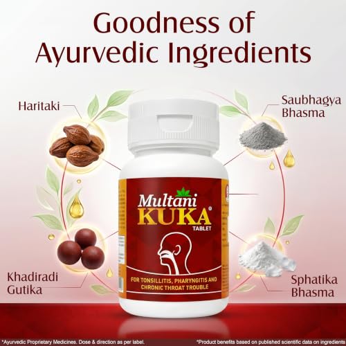 Image of Multani Kuka 50 Tablets | Useful In Tonsillitis, Pharyngitis & Chronic Throat Trouble | Natural & Ayurvedic | Get Relief From Tonsils & Swollen Issues
