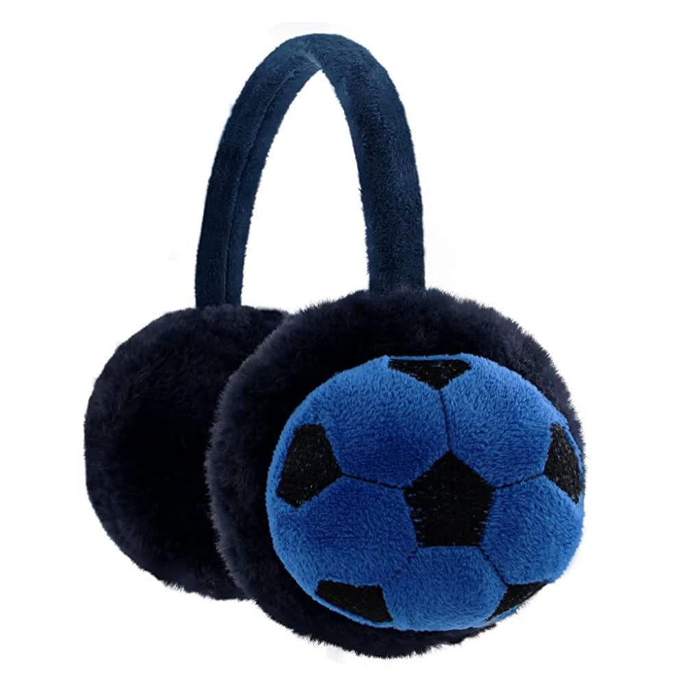 Orejeras invierno Para niños Orejeras diseño de fútbol orejeras de navidad calentador de oreja ajustable Regalos de Navidad o cumpleaños