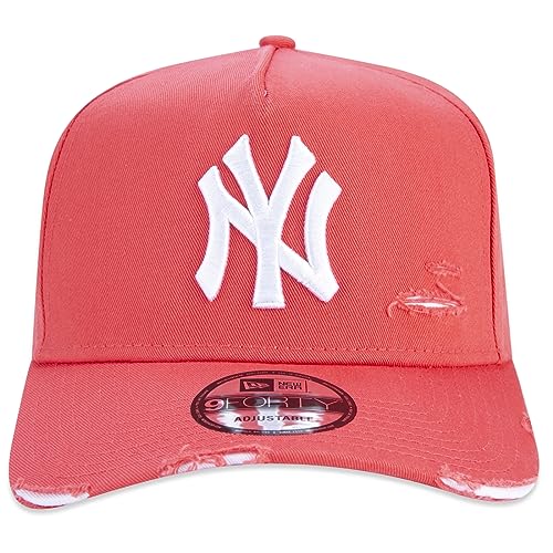 Bone New Era 9FORTY A-Frame MLB New York Yankees Destroyed