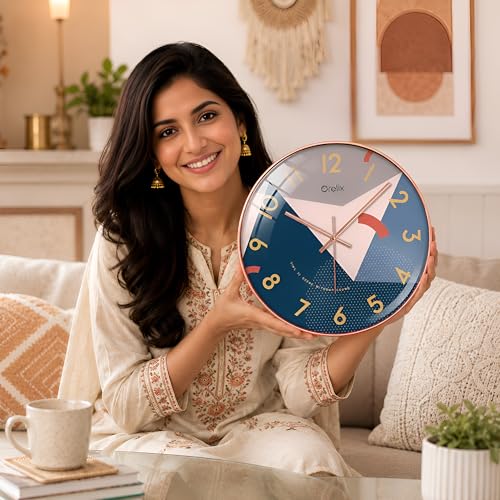 Image of Stylish Analog Wall Clock for Living Room Bedroom Hall | Modern Decorative Wall Watch for Kitchen Office | Elegant Home Wall Clock for Interior Decoration Accessories and Decor (Abstract)