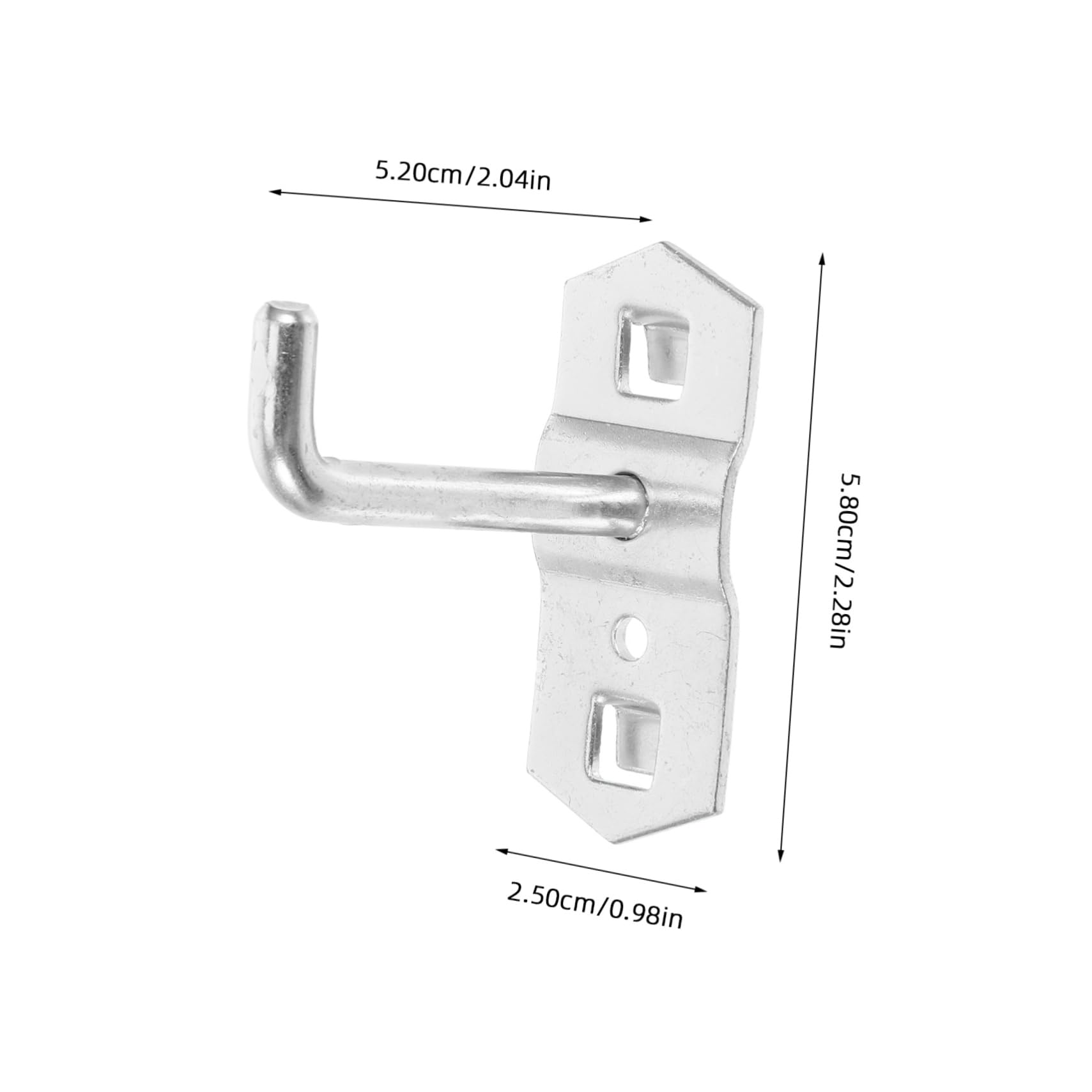 SEWOART 10pcs Peg Board Hook Accessories Pegboard Display Hooks Heavy Duty Pegboard Tool Hooks Garage Hooks for Hanging Hooks for Peg Board Pegboard Hooks Shelf Hooks Silver Steel