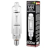 Yield Lab 600w Metal Halide (MH) Digital HID Grow Light Bulb (5500K) – 1 Bulb – Hydroponic,...