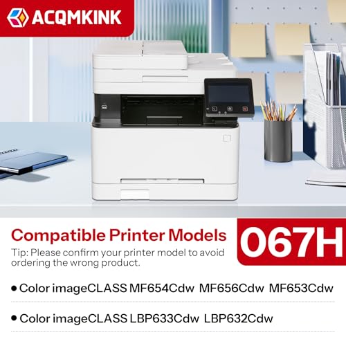 Image of Cartridge 067H CRG067H Toner Cartridge Black Replacement for Canon 067H Color imageCLASS MF656Cdw LBP633Cdw LBP632Cdw MF653Cdw MF654Cdw Printer Ink, 2 Pack