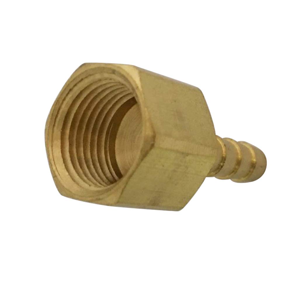1 8 Npt Coupler 5/8" Hose Barb X 1/2" Female NPT Brass Pipe Fitting Adapter - For Fuel, Water, Air, Gas Lines Brass Adapter Fitting