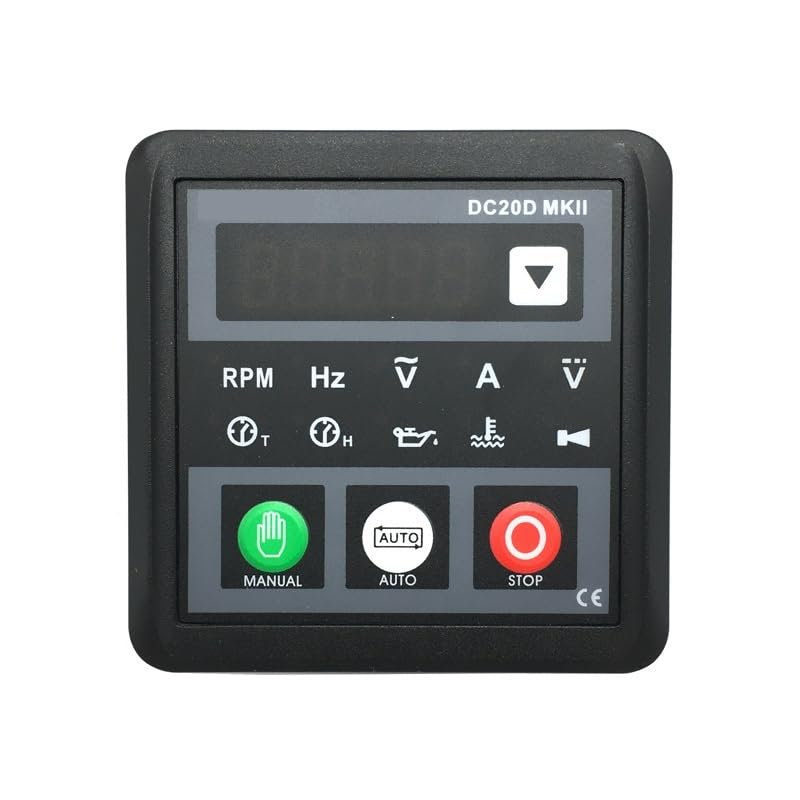 Mebay DC20D MKII Generator Control Module DC20D Small Diesel Genset Controller Panel USB Programmable PC Connection Automatico (Color : DC20D MKII)