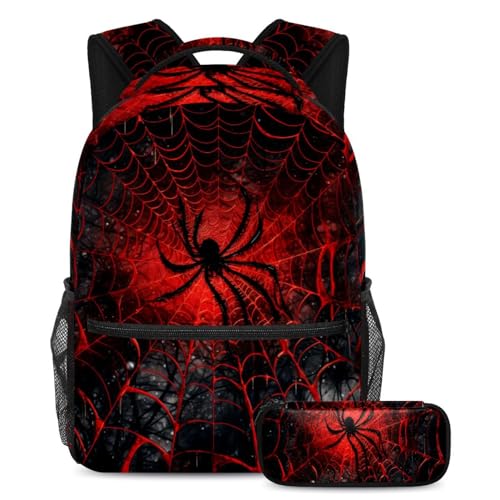 Sac à dos enfant Halloween multicolore avec trousse scolaire fille et garçon