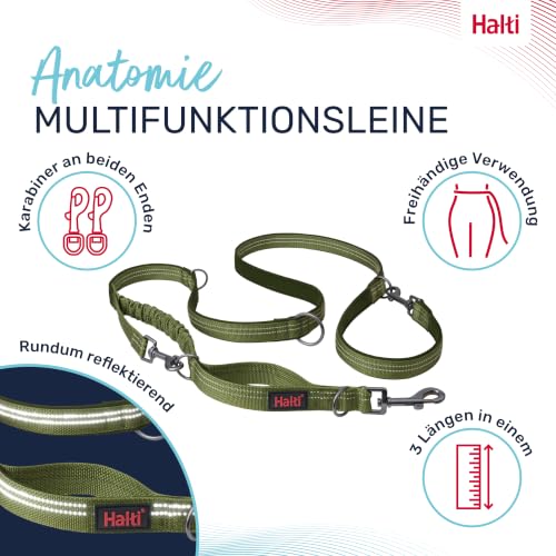 Halti Anatomie Multifunktionsleine | Größe L, Grün