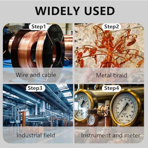 Marsred Reiner Kupferdraht, ø 1.3mmx20m 99,9% copper wire, T2 Blanker Kupferdraht, Basteldraht, Copper Wire für Schweißen, Experiment, Schmuck, DIY