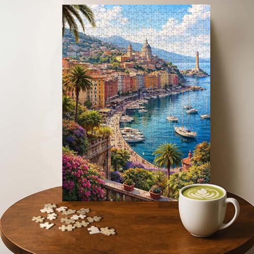 Gênes Italie Casse-tête 500 pièces bois art mural 20 x 15 po