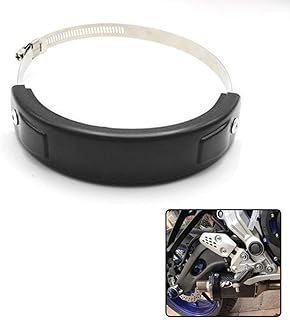 Motorrad Auspuffschutz Universal Auspuffprotektor 100mm-160mm Exhaust Protector Kieselgel Exhaust Slider Can Cover für Dir...