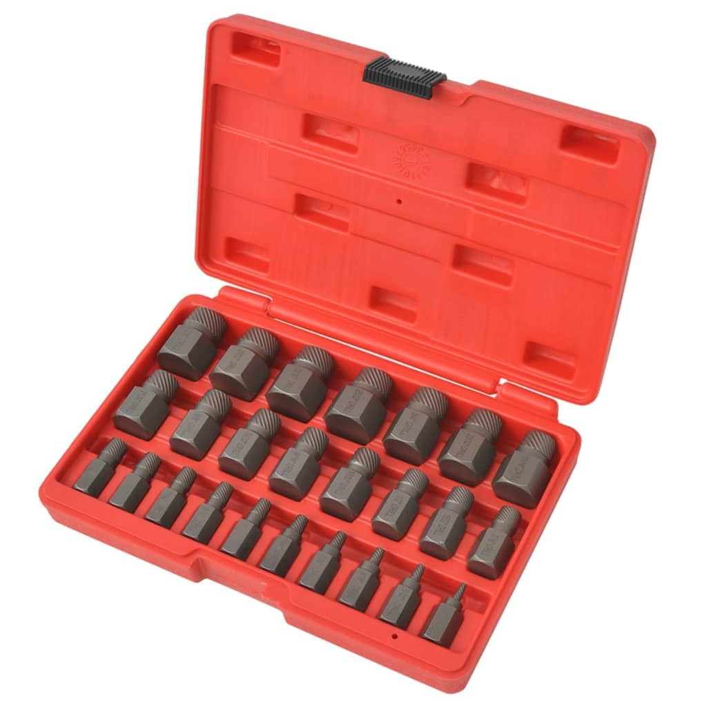 vidaXL Set Estrattore Multi Vite 25 pz in Acciaio
