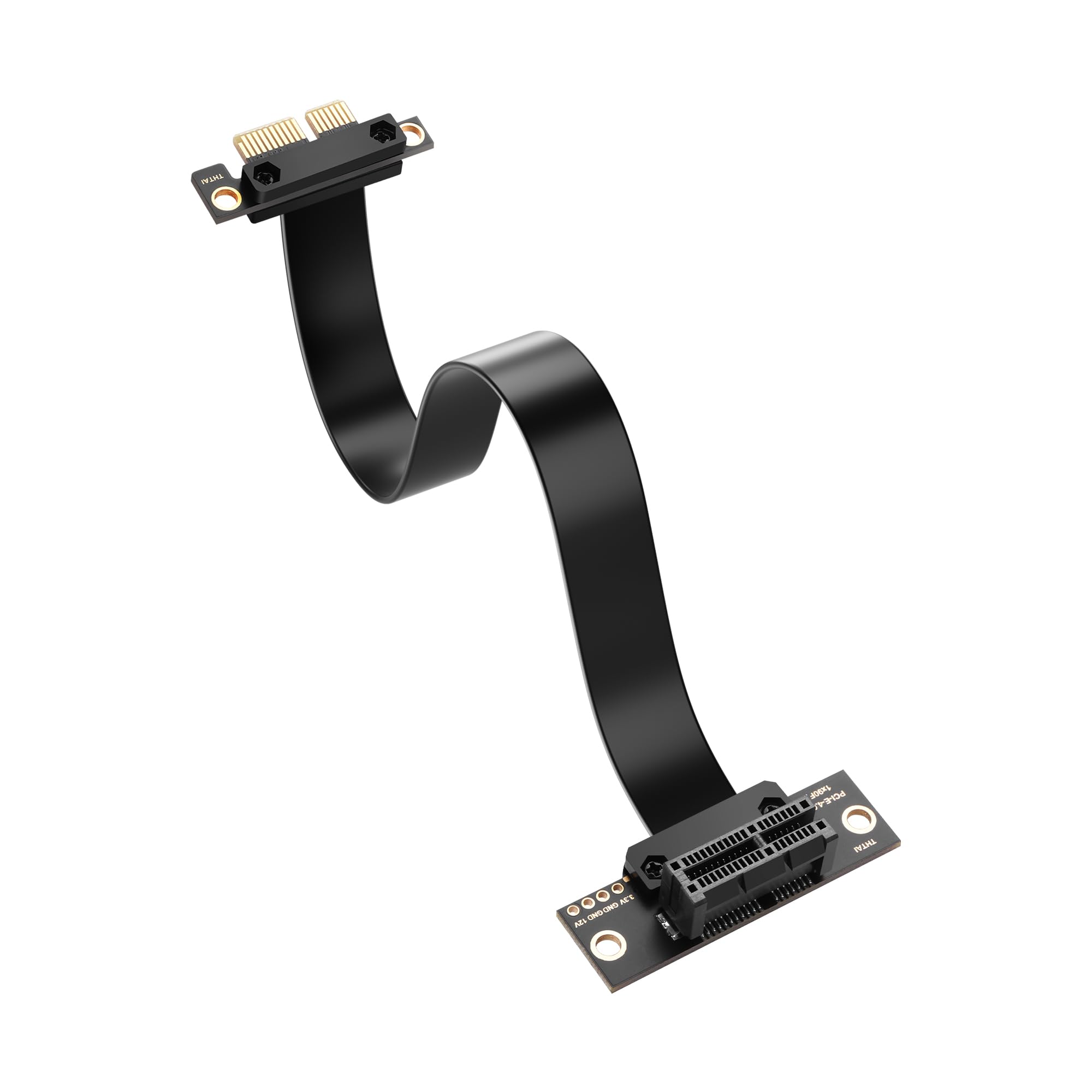 SinLoon Cavo di Estensione PCIe 4.0 X1 90 Gradi Cavo Riser PCI-E 1X Maschio a Femmina (30CM)