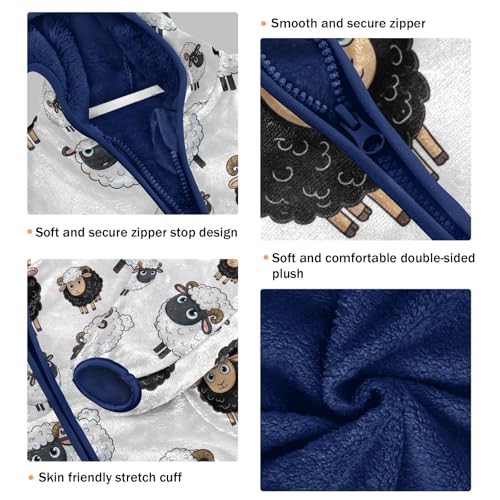 CHIFIGNO Cute Cartoon Sheep Toddler Boys Winter Coat Warm Snow Jacket for Toddler Boy 3T3