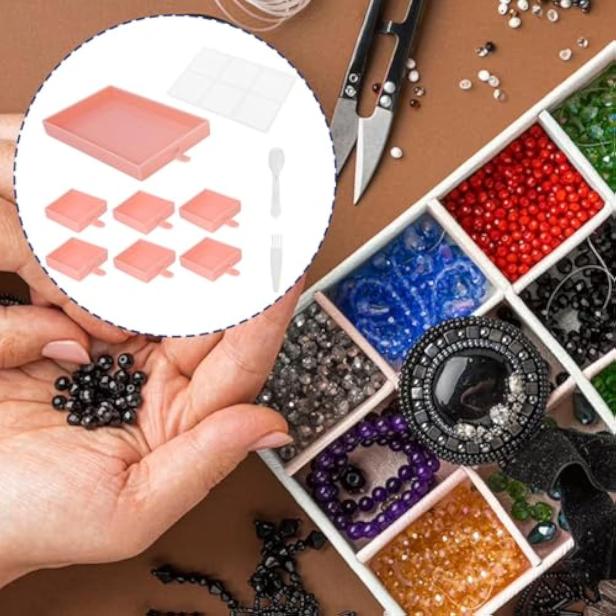 5D Diamond Paint Tray Set Storage Organizer